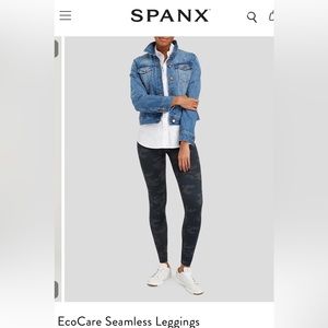 Spanx Black Camo Leggings